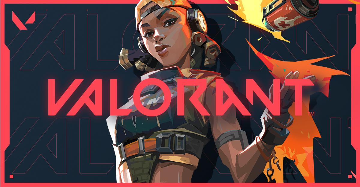 Raze splash art in Valorant